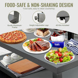 Domi Outdoor Kitchen Island, 5-Piece Modular Kitchens Counter with Whole Aluminum Finish & Shelf & Wall Hanging & Countertop & Sink & Storage Box & Cover, Kitchen Series for Deck Patio, Dark Gray domi outdoor living