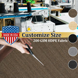 Shade&Beyond Customized Size 8' X 15' Shade Cloth with Grommets, 90% UV Protection UV Protection Mesh Tarp Sun Screens for Patio GN04, Mocha Shade&Beyond