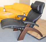 Perfect Chair Human Touch The Omni-Motion Walnut PC-600 Power Recline Ergonomic Zero Gravity Premium Leather Recliner with Memory Foam and Heat - Sycamore PC-Live Perfect Chair