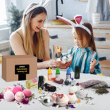 JUYRLE Bath Bomb Making Kit- 30Pcs DIY Bath Bomb Kit for Kids, Make Your Own Spa Set, Shower Craft Kits with Bath Bomb Molds, Soap Making Kits, Bath Bomb Making Supplies Gifts for Girls Women JUYRLE