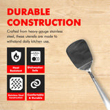 Chef Craft Select Turner/Spatula, 12.5 inch, Stainless Steel Chef Craft