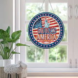 SKRYUIE Hanging Diamond Art Kits for Adults Pendant Statue of Liberty, Special Shaped Crystal DIY Diamond Painting Kit, Acrylic Board Wreath Pendants Double Sided, Home Decor 7.48 x 7.32 Inch c10 SKRYUIE