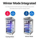 Frostronics 15 Inch 100 Cans Outdoor Beverage Refrigerator, 3.5 cu. ft. Built-in Beverage Cooler with Easy-Swap Reversible Door, 26°F Outdoor Beverage Fridge, SUS304, Lockable, ETL & NSF7 Certified Frostronics