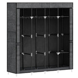 Hzuaneri 67 Inch Closet Wardrobe, Clothes Storage Organizer for Hanging Clothes with Cover, 4 Hanging rods, 9 Storage Shelves, Portable Closet for Bedroom 67 x 16.5 x 66 Inches, Starry Sky Black Hzuaneri