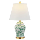 JONATHAN Y JYL3005B Penelope 22" Chinoiserie Classic LED Table Lamp Cottage Traditional Bedside Desk Nightstand for Bedroom Living Room Office College Bookcase LED Bulb Included, Green/White JONATHAN Y