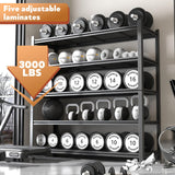 Howzone 48.2" W Garage Shelving 3000LBS Storage Shelves Heavy Duty Garage Storage Shelves Adjustable 5 Tier Metal Shelves for Storage Industrial Heavy Duty Shelving Utility Shelf 24.2"Dx48.2"Wx 72.2"H Howzone