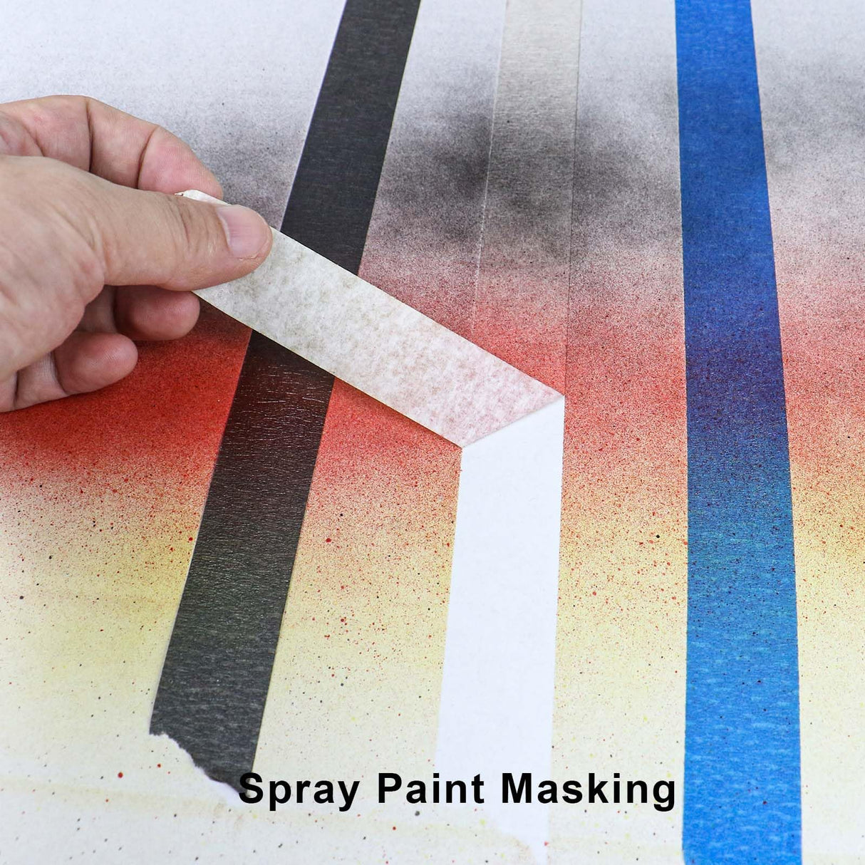 DOAY 2 Pack White Masking Tape - Painters Tape 1 Inch Wide - Multi-Surface, Water Resistant, Indoor & Outdoor Use - 180FT Total - Artist Tape for Paint, Wall, Watercolor, Car, DIY (#4010) DOAY