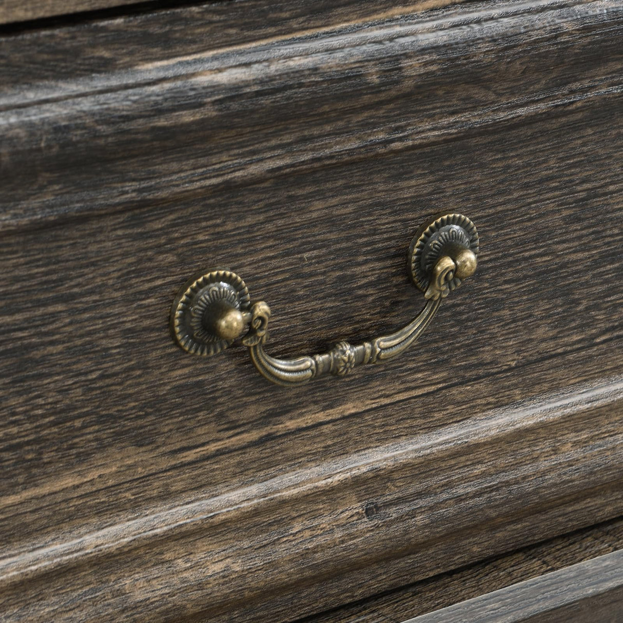 XIAO WEI Nightstand with Hidden Drawer, 25" Tall Farmhouse Bedside Table with 3 Drawers and 1 Open Shelf, Wood Rustic End Side Table, Small Dresser Drawers (Brownish Green Oak, 1PC) XIAO WEI