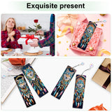 4 Pack Diamond Painting Bookmark Kits Blue Wolf Dreamcatcher, Special Shaped Diamond Art Bookmarks with Pendant, DIY Handmade Crafts Home Office Supplies Reading Bookmark, Perfect Gift for Book Lovers Focart