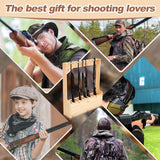 Soaoo Gun Rack with Storage Wood Gun Storage Display Rack Solid Pine Standing Gun Storage Rack Standing Rifle Rack Shotgun Storage Display Rack (10 Gun Floor Rack) Soaoo