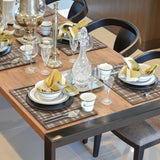 Rustic Brown Buffalo Plaid Placemats, Farmhouse Beige and Brown Plaid Table Mats Washable Placemat for Kitchen Dining Room Party Decoration 12x18 Inch Kemingni