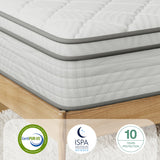 Novilla Queen Mattress, 14 Inch Queen Size Mattress in a Box, Queen Hybrid Mattress for Back Pain Relief & Support, Spring Mattresses with Motion Isolation & Pillow Top, Certipur-Us Certified Novilla