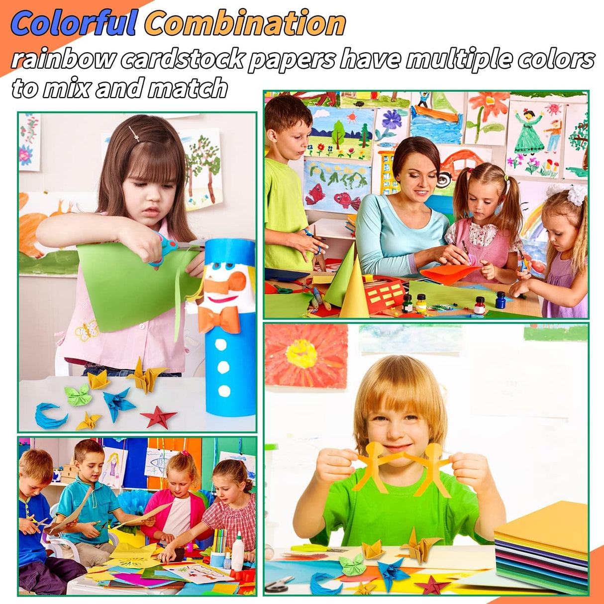 Colored Cardstock Bulk 300 sheets, 8.5” x 11” Cardstock Paper 30 Assorted Colors Construction Paper,250 GSM Card Stock Printer Paper Scrapbooking Supplies for Diy Crafts Cricut Card Making Oleitodh