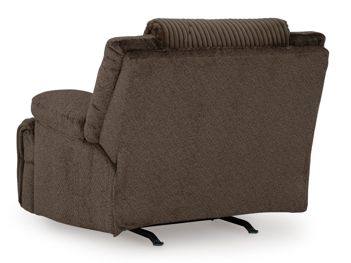 Signature Design by Ashley Top Tier Contemporary Manual Rocker Recliner, Dark Brown Signature Design by Ashley
