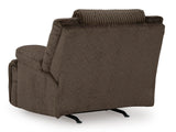 Signature Design by Ashley Top Tier Contemporary Manual Rocker Recliner, Dark Brown Signature Design by Ashley