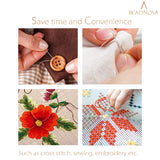 BEADNOVA Needle Threaders 20pcs Stainless Steel Sewing Needle Threader for Hand Sewing Large Eye Cross Stitch Embroidery Craft Knitting Quilting BEADNOVA