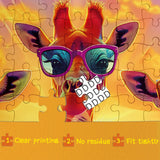 Funny Giraffe Puzzles for Adults 1000 Pieces Fantasy Ocean, Colorful Animal Art Jigsaw Puzzles, Summer Pretty Beautiful Puzzle IdeaBazar