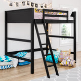 DHP Denver Full Size Loft, Black bed DHP