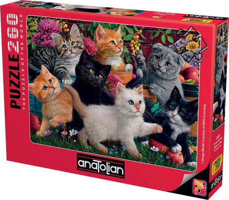 Anatolian Puzzle - Kittens at Play, 260 Piece Jigsaw Puzzle, #3327 (ANA3327) Anatolian
