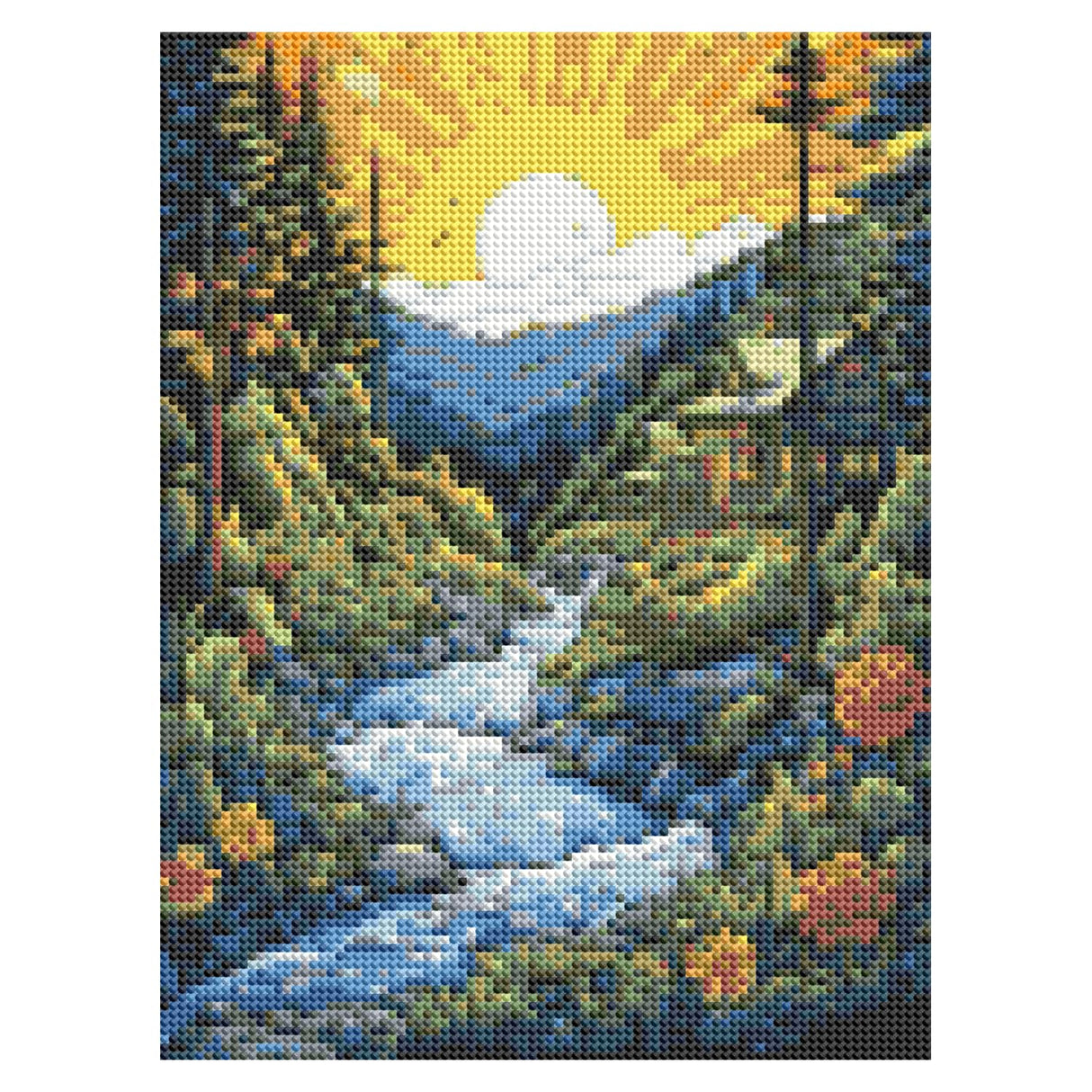 DOTZSO Abstract Diamond Painting Kits for Adults, Easy DIY 5D Round Full Drill Diamond Art kit Diamond Dot Crystal Gem Art and Craft for Beginners Home Wall Decor 12x16 Inches DOTZSO