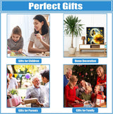 QINRUBB DIY Moon Diamond Painting Kits, Full Drill Butterfly Diamond Art Painting Kits for Adults Beginners, DIY 5D Lotus Painting by Numbers Fantasy Diamond Art Kits for Home Decor 12x12inch QINRUBB