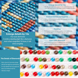 DOMROM White Tiger Diamond Painting Kits for Adults, Tiger Full Drill Diamond Dots Paintings for Beginners, Round 5D Paint with Diamonds Pictures Gem Art Painting Kits DIY Crafts Kits 12x16 inch DOMROM