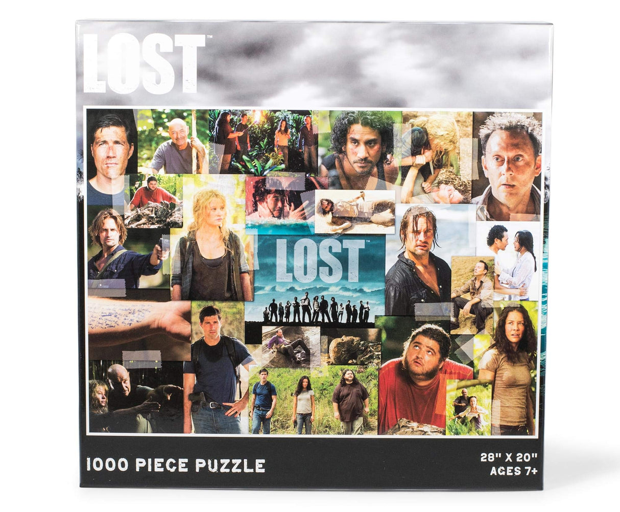 Lost TV Show Collage Puzzle for Adults and Kids | 1000 Piece Jigsaw Puzzle Toy | Challenging Interactive Brain Teaser for Family Game Night | 28 x 20 Inches Toynk