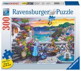 Ravensburger Santorini Sunset Puzzle - 300 Piece Large Format | Unique Softclick Technology | Vibrant, Glare-Free Imagery | Durable & Eco-Friendly | Ideal for All Ages Ravensburger