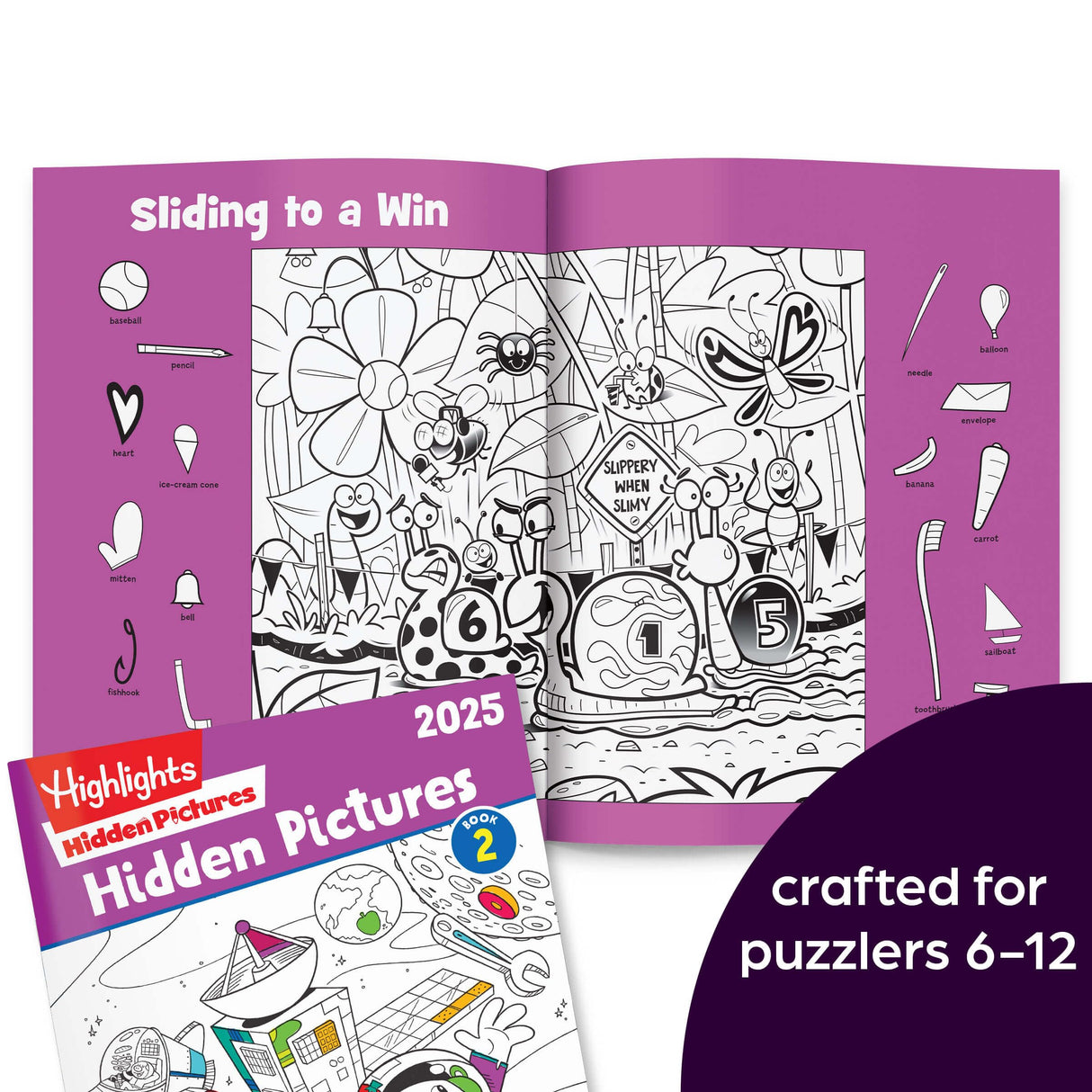 Highlights Hidden Pictures 2025 Activity Books for Kids Ages 6 and Up, 4-Book Set of Travel-Friendly Screen Free Seek and Find Fun, Books Double as Coloring Books Highlights for Children