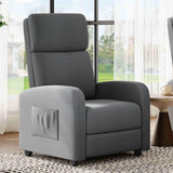 Garvee Recliner Chair for Adults, Lazy Recliner Ergonomic Adjustable Single Sofa Enhanced with Side Pocket, Tall Back, Wide Arms & Padded Seat, Home Theater Seating for Living Room Garvee