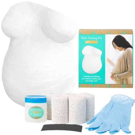 Kate & Milo Belly Casting Kit, Pregnancy Keepsake Making Kit, Easy DIY Plaster Cast Baby Bump Keepsake, Perfect For Expecting Moms and Ideal Nursery Decor Kate & Milo