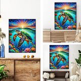 GOUGOUFAFA Sea Turtles Paint by Numbers Kit for Adults - 16 x 20 Inch GOUGOUFAFA