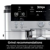Ninja Espresso Machine, Luxe Café Premier Series, Drip Coffee Maker and Rapid Cold Brew, Integrated Grinder, Assisted Tamper, Hands-Free Frother, for Cappuccinos and Lattes, Dairy or Non-Dairy, ES601 Ninja