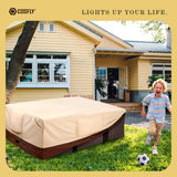 COSFLY Waterproof Patio Furniture Set Covers Durable, Outdoor Table and Chair Covers Rectangular Large - Fits up to 108L x 82W x 28H inches COSFLY