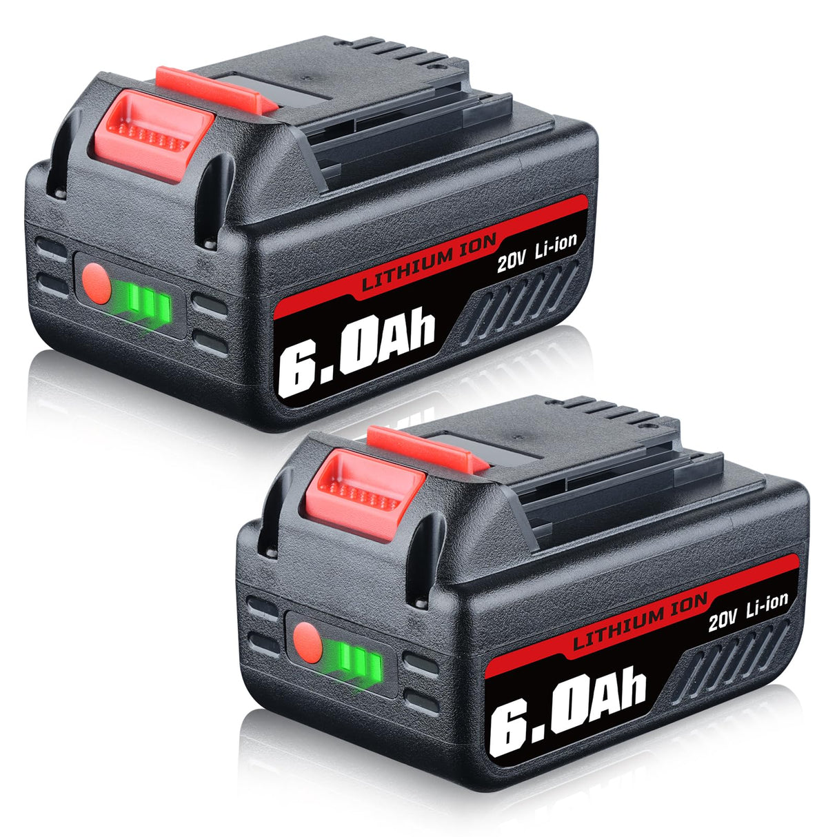 Masione 2X 6.0Ah 20V Repalcement for Black and Decker 20V Lithium Battery LB2X4020 LB2X4020-OPE Compatible with Black and Decker 20V Battery Cordless Tools and Outdoor Equipment Masione