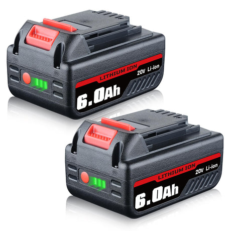 Masione 2X 6.0Ah 20V Repalcement for Black and Decker 20V Lithium Battery LB2X4020 LB2X4020-OPE Compatible with Black and Decker 20V Battery Cordless Tools and Outdoor Equipment Masione