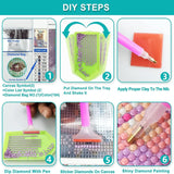 puonidwo Halloween Diamond Painting Kits for Adults, Magic Diamond Art Kits for Beginners, Book DIY Full Drill Paint with Diamond, Home Wall Decor 12 x 16 Inch puonidwo