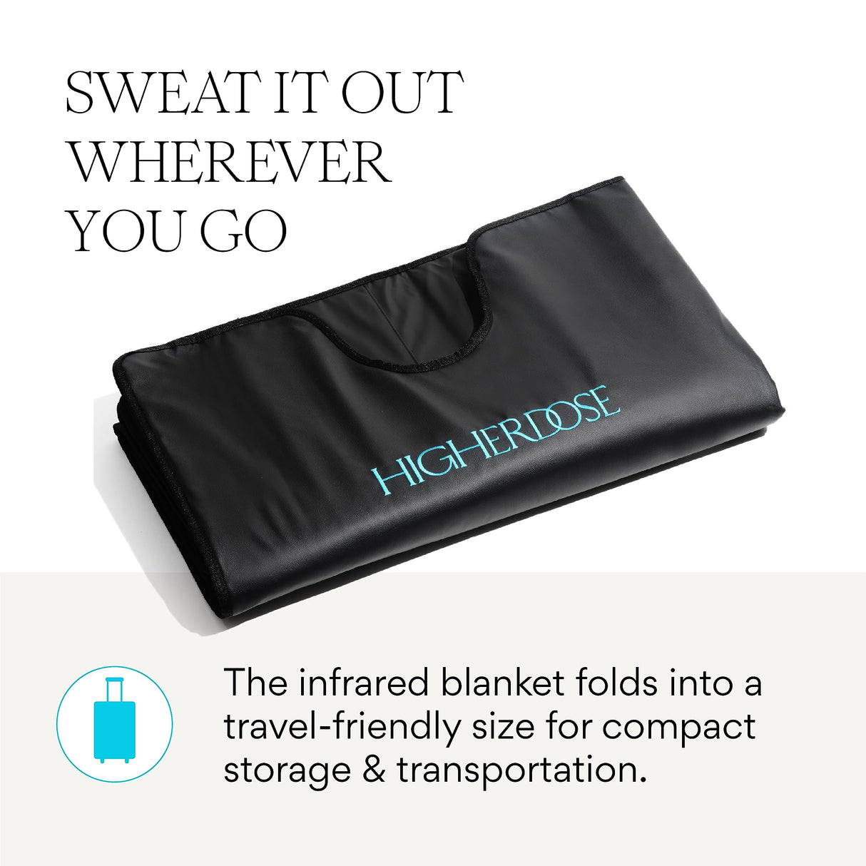 HigherDOSE Infrared Sauna Blanket - Personal Sauna to Relax & Detox Your Body and Mind - Portable Sauna Blanket for Home Sauna Therapy - Plush Thermal Blanket with Far Infrared Heat HigherDOSE