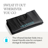 HigherDOSE Infrared Sauna Blanket - Personal Sauna to Relax & Detox Your Body and Mind - Portable Sauna Blanket for Home Sauna Therapy - Plush Thermal Blanket with Far Infrared Heat HigherDOSE