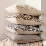 MIULEE Floral Pillow Covers Decorative Throw Pillow Covers 18x18 Pack of 2 Modern Linen Cushion Covers Farmhouse Neutral Pillow Covers for Living Room Sofa Bed,Cream Oatmea MIULEE