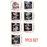 KUFWKEY 7PCS/Set 11.8x11.8 inch,Elegant Woman Diamond Art Kits for Adults,5D DIY Special Shape Crystal Partial Diamond Painting Kits,Mosaic Sparkling gem Art,Home Decor No Frame KUFWKEY