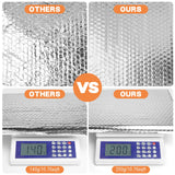 VUAOHIY Double Reflective Insulation Roll, 47''X15' Double-Sided Aluminum Bubble Insulation Roll, Rv Window and Window Insulation for Winter and Summer, Garage Door, Roof, Car VUAOHIY