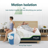 Rest Only King Size Mattress for Pressure Relief, 12 Inches Cooling Gel Memory Foam Hybrid Mattress, King Mattress in a Box with Individual Pocket Spring for Motion Isolation, Medium Firm RO REST ONLY