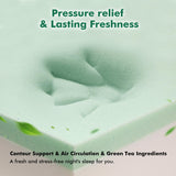 SynthoSpace Full Size Mattress 8 Inch Green Tea Memory Foam Mattress for Cool Sleep & Pressure Relief, CertiPUR-US Certified Medium Mattresses in a Box, 54"×75"×8" SynthoSpace