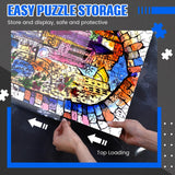 Nezyo 30 Pockets Puzzle Storage Folder Keeper for 1000 Pieces Jigsaw Organizers and Storage Large Capacity Puzzle Organizer, Dustproof and Protective Portable Accessory Nezyo