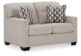 Signature Design by Ashley Mahoney Contemporary Tufted Loveseat, Beige Signature Design by Ashley