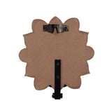 Candle Wall Sconces Set of Two Farmhouse, Handcarved Wall Candle Holders Decorative, Flower Pattern Wall Candle Sconce Wood, Distressed Finish Rustic Candle Holder Wall Decor for Living Room, Hallway SOFE