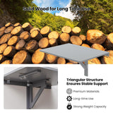 Tangkula 31.5" x 23.5" Wall Mounted Table, Folding Wall Mounted Murphy Desk Drop-Leaf Table, Space Saving Fold Down Floating Desk for Study, Bedroom, Bathroom or Laundry Room Tangkula