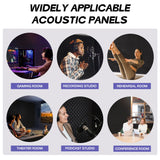 12 Pack Acoustic Panels 16" x 12" x 2", Sound Proof Foam Panels for Wall, High Density Fire Resistant Egg Crate Foam, Noise Dampening Sound Absorbing Soundproof Board for Music Home Studio Starfavor