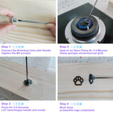 Custom Branding Irons Set for DIY Crafts - 100 Assorted Characters by PKPKAUT PKPKAUT